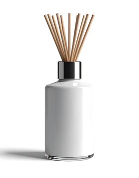 White Ceramic Reed Diffuser with Sticks.