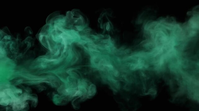Horizontal Emerald Smoke Jet