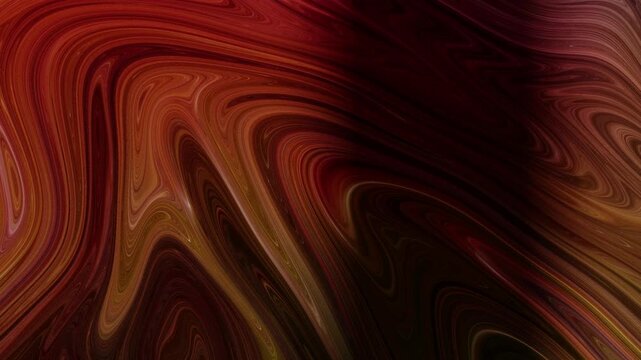 Red and Orange Neon Fluid Flow Seamless Loop Motion Background