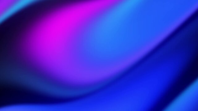 Dynamic abstract background with smooth, flowing gradient waves in vibrant electric blue and magenta, creating a modern and energetic visual effect perfect for digital projects and presentations