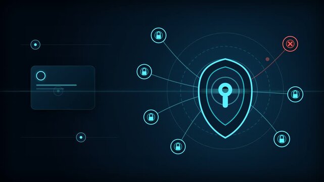Dark zero trust cybersecurity system blocking digital threats