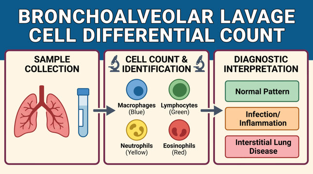 Bronchoalveolar Lavage Cell Differential Count Diagnostic Interpretation