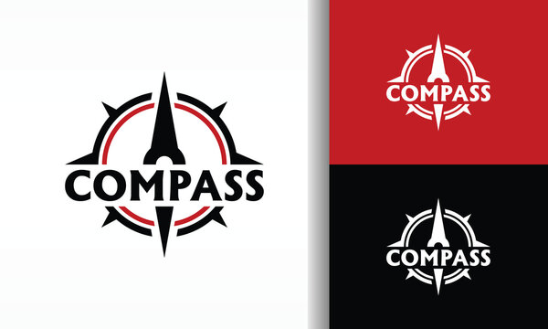 Compass Logo with Circular Border