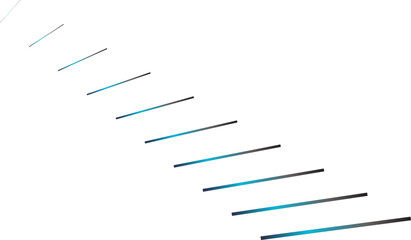 Naklejka premium Minimalist Geometric Blue Gradient Lines Graphic Element Collection for Web Design Modern Layout and Presentation