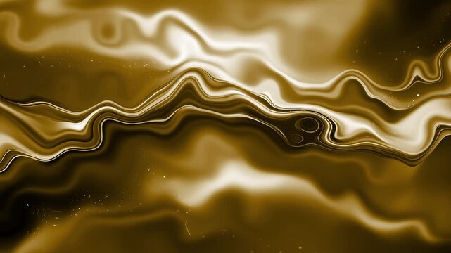 Abstract flowing waves with smooth glowing lines and soft light creating a warm modern background animation