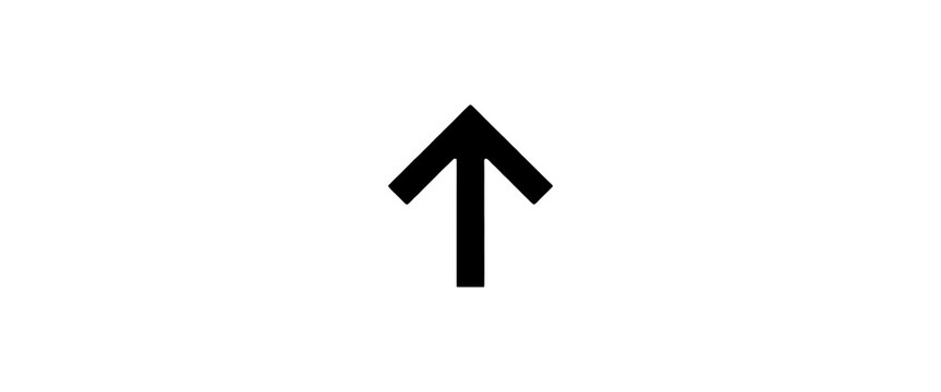 Upward Arrow Design Element Transparent Background