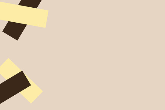 Giant geometric rectangles acting as a side border. Modern abstract minimalist flat vector template with center weighted space.