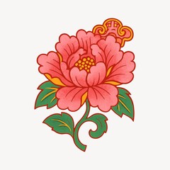 Obraz premium Vibrant floral tattoo design
