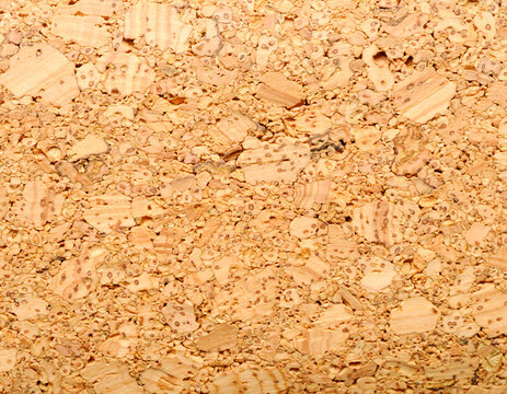 Natural cork texture background viewed from above