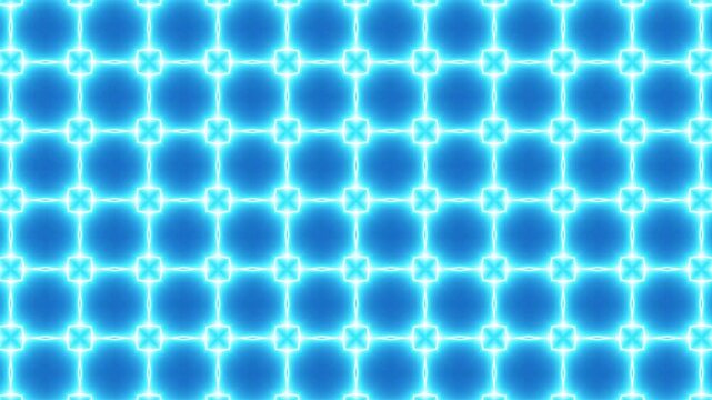 Symmetrical Pattern of Glowing Blue Diamond Shapes Connected by Lines abstract background
