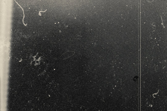 Heavy Vintage Film Dust Scratch Texture with Light Leak Overlay for Retro Photo Background Design