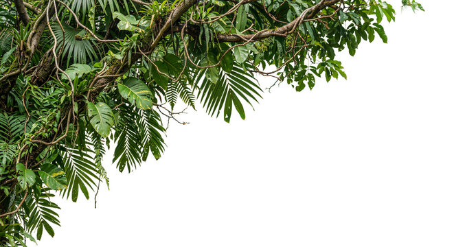 Branches in the foreground on a transparent background