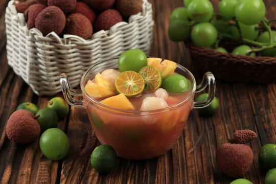 Asinan Ceri Ya, Pickled Cherry with Lemon Cui and Pomegranate Juice