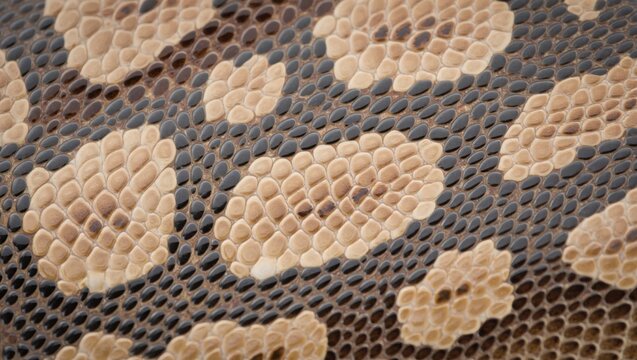 Macro Study Of Spotted Constrictor Reptile Skin