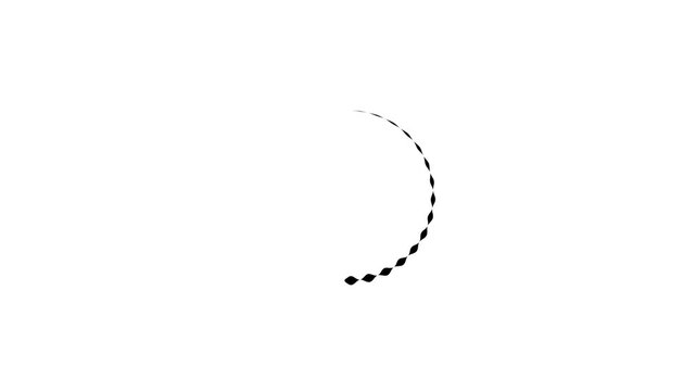 Circle Loading icon loop Loading Icon with a 60fps white background.