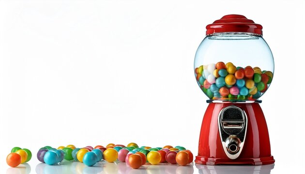 gumball machine isolated on white background