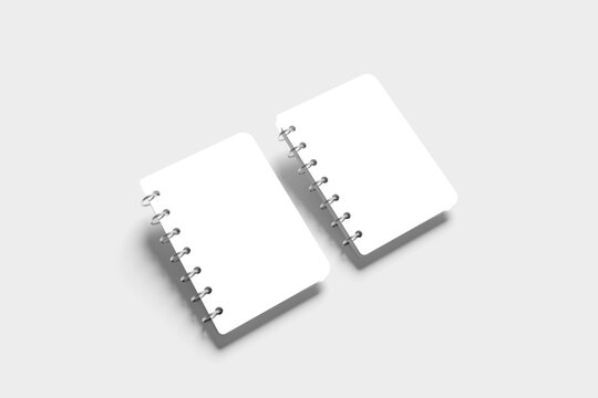Blank A6 Notebook Mockup - 3D Illustration