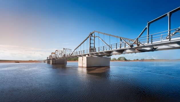 bridge resting on seismic isolators to absorb shock waves during earthquake ensuring structural integrity and safety