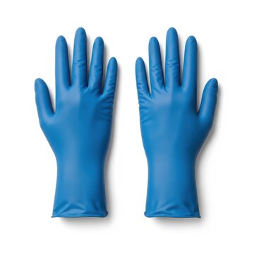Blue Rubber Cleaning Gloves for Household Hygiene and Safety