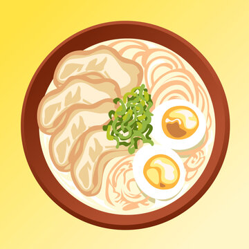 Cartoon Ramen Japanese Vector Style Artwork
