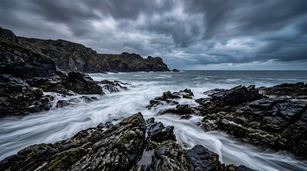 Fototapeta premium Coastal Cliff Vista