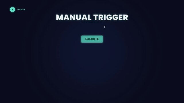 Execute Button Manual Trigger Automation Test