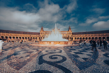 Plaza de España, in Seville Spain © Olivier Wong