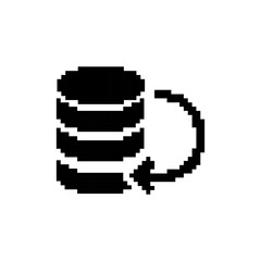 Fototapeta premium Database backup restore pixel art