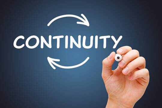 Hand Writing Business Continuity Plan Concept