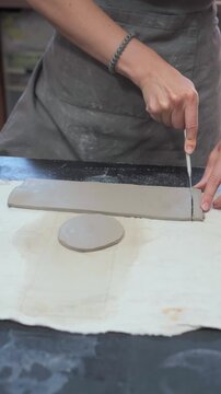 Close-Up of Ceramic Making