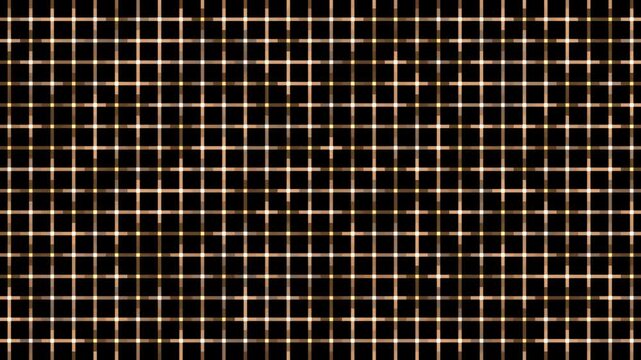 A geometric grid pattern with vertical and horizontal lines forming squares on a dark background.