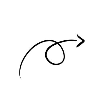 Black and white spiral arrow