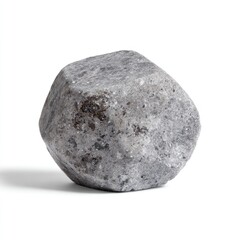 Fototapeta premium Gray,faceted rock, isolated