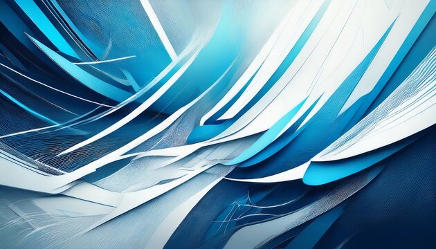 white and blue abstract background with lines and slashes giving off a futuristic concept