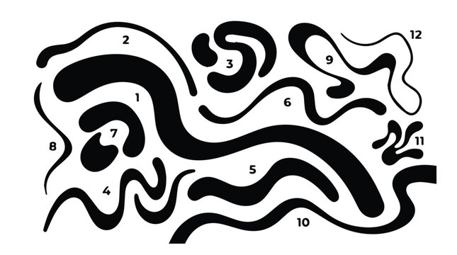 abstract maze pattern with dark background and glowing white dots for brain game or puzzle design
