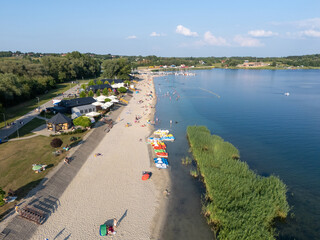 Jezioro Tarnobrzeskie. Jezioro Tarnobrzeg. Jezioro Machów. Zbiornik wodny. Tarnobrzeg. © Leszek Szelest