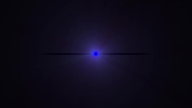 Glowing white lights on black background with inspirational quote about endings 4K video animation.