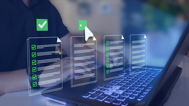 Document approval process with automated workflow management, legal compliance, and digital business operations.