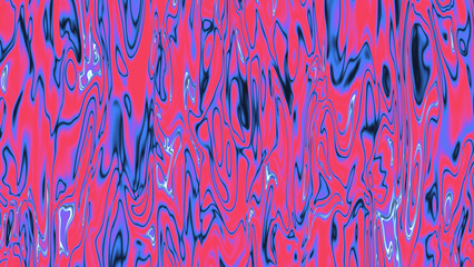 Vibrant abstract background with dynamic fluid waves in striking pink, blue, and purple tones, creating a modern futuristic texture design pattern © LPhotoworks