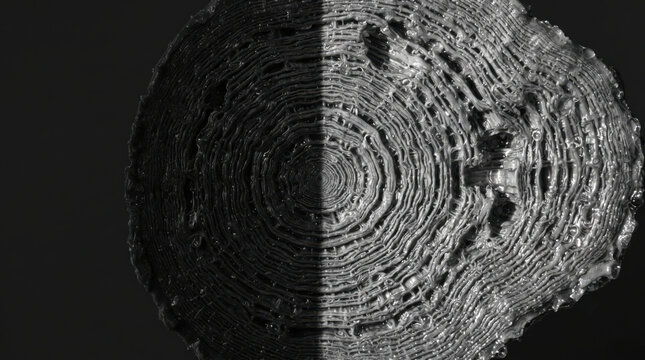 Micro level inspection of wet cypress wood fibers secreting natural water resistant preservative oils