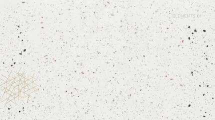 Naklejka premium Minimalist terrazzo stone texture background with graphic abstract elements isolated on transparent background