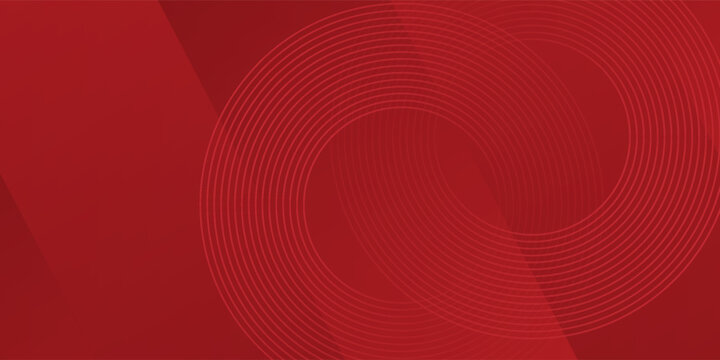 Collection of red concentric circles. Collection of radial sound wave or sonar rings. Pack of radar icon symbols, targets, dashed lines, halftones.