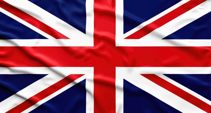 United kingdom union jack flag cloth displaying its national colors, symbolizing sovereignty, patriotism, and british identity
