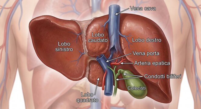  immagine  del fegato umano