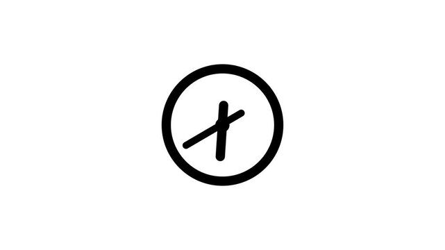 Delete edit and add icons animating on white background
