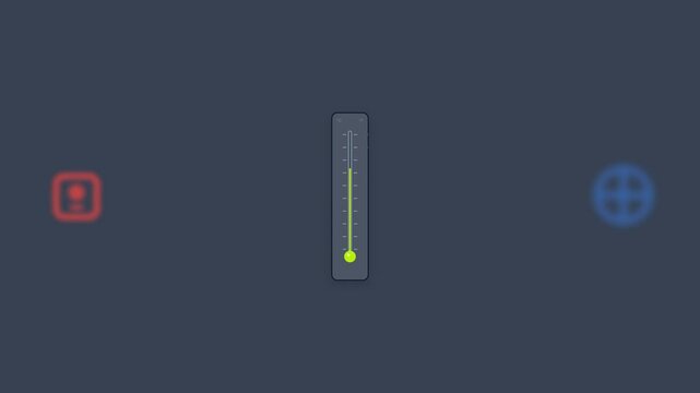 Minimalist Digital Interface Slider Animation with Color Changing State.