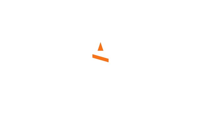 Animated 3D Orange Traffic Cone and Barrier Rotating on White and Green Backgrounds.