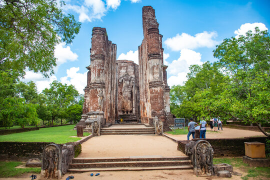 Lankatilaka Vihara Ancient Buddhist Temple in Polonnaruwa, Sri Lanka