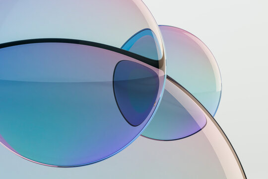 Iridescent Glass bubbles 3D Wallpaper