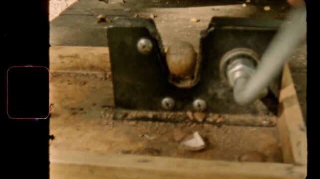 Vintage Super 8mm Film Nutcracker Cracking a Nut